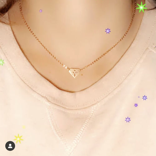 Customer photo review of Little Diamond Necklace