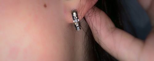 Customer photo review of Majesty Earrings