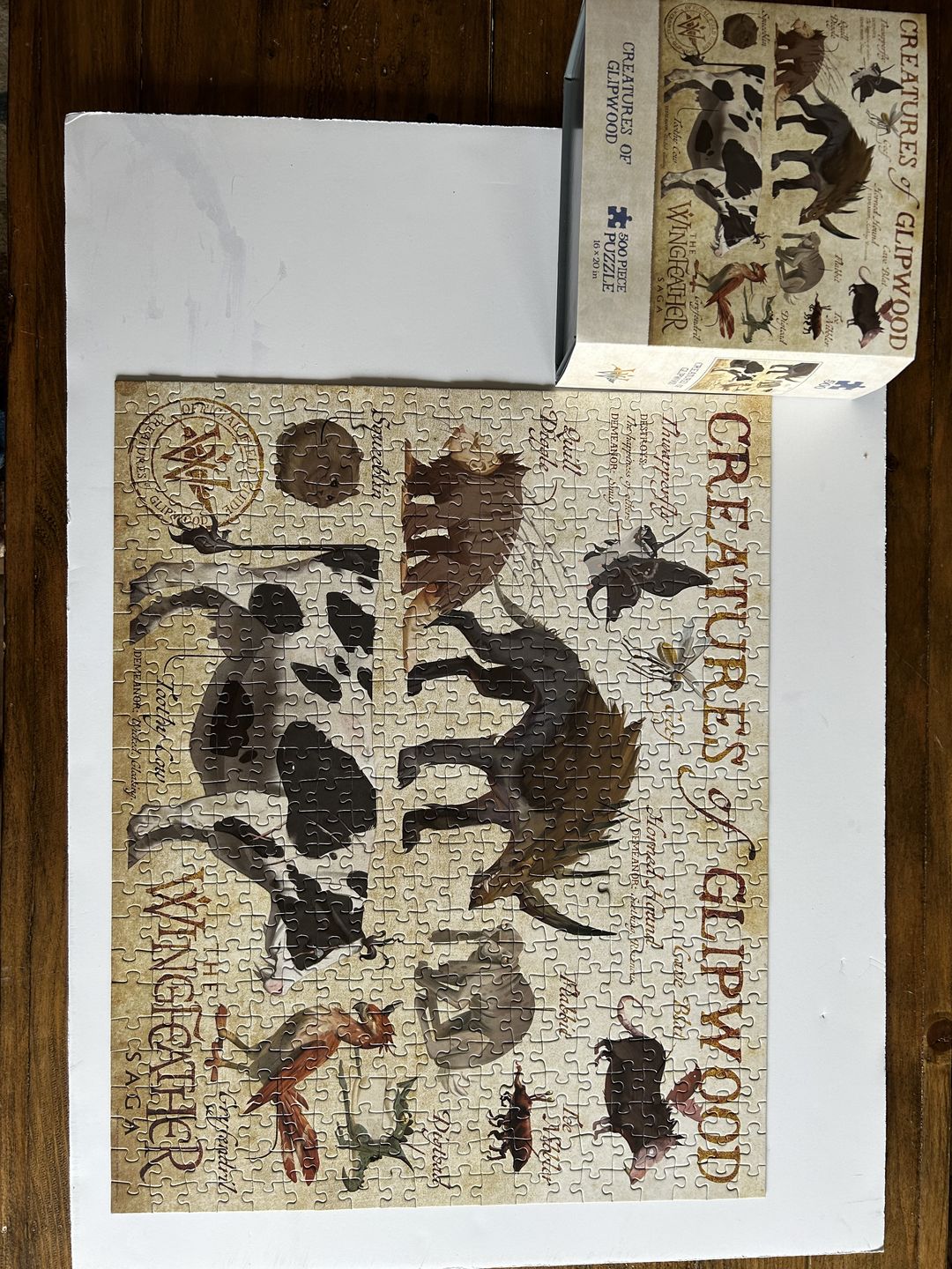 Customer photo review of Creatures of Glipwood Puzzle