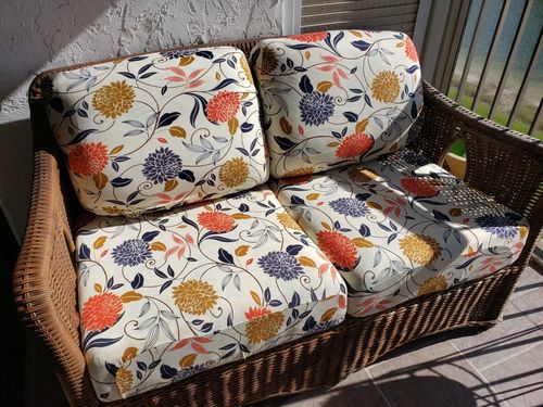 Customer photo review of Sofa Cushion Slipcovers