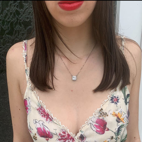 Customer photo review of Silver Timeless Necklace