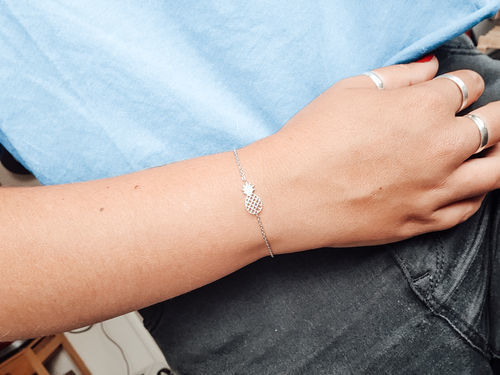 Customer photo review of Little Pineapple Bracelet