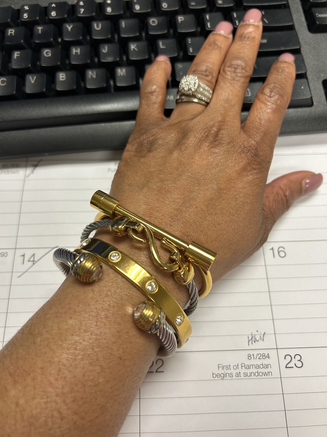 Customer photo review of Joanna Bracelet Stack