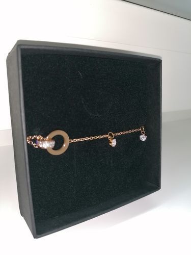 Customer photo review of Bracelet with Joined Rings & Crystals
