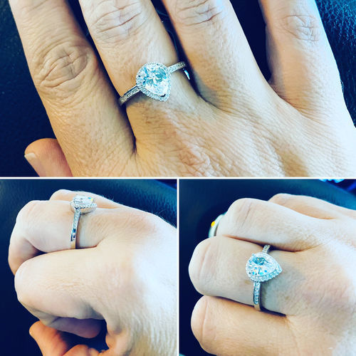 Customer photo review of Silver Drop Ring