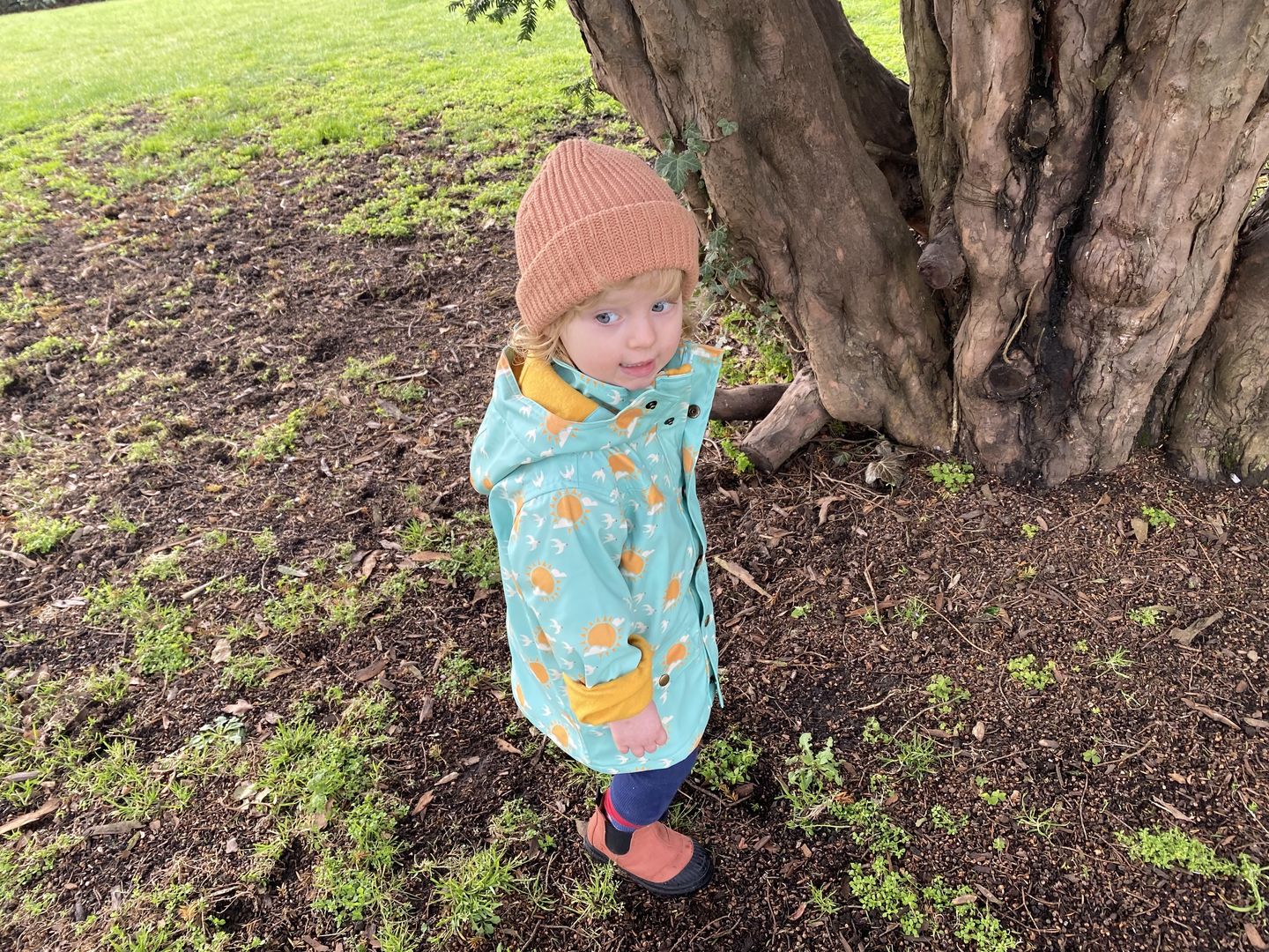 Customer photo review of Follow The Sun Waterproof Lined Recycled Raincoat