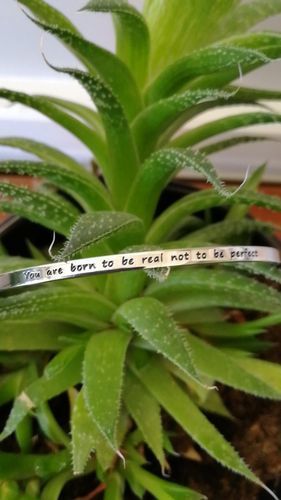 Customer photo review of You are born to be real not to be perfect