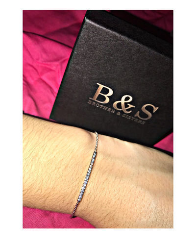 Customer photo review of Crystal Bar Bracelet
