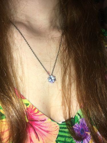 Customer photo review of Austrian Crystal Necklace