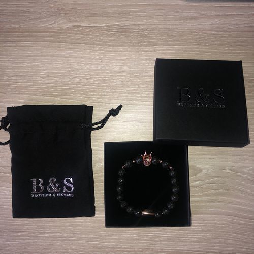 Customer photo review of Rose Gold Crown with Lava Stones