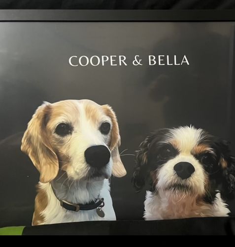 Customer photo review of Two-Pet Portrait