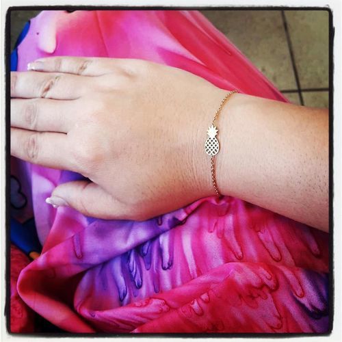 Customer photo review of Little Pineapple Bracelet