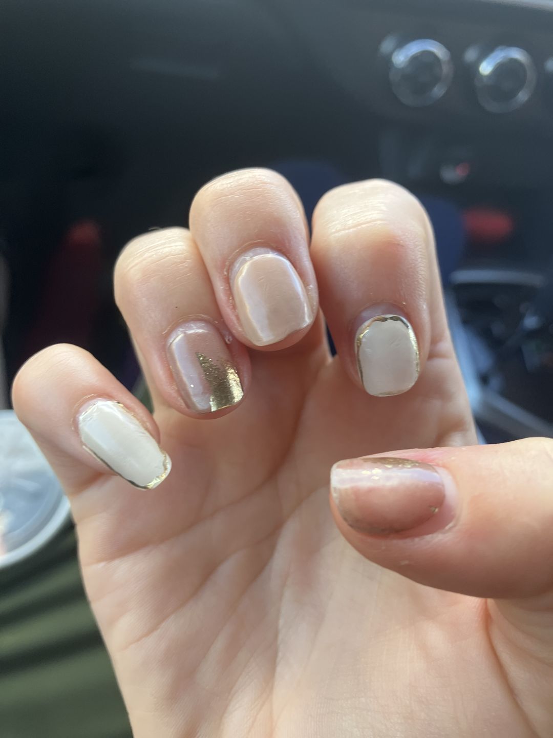 Customer photo review of Gel Nail Sticker Starter Kit (FREE UV Lamp With 2 Or More Gel Nail Stickers)