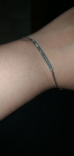 Customer photo review of Crystal Bar Bracelet