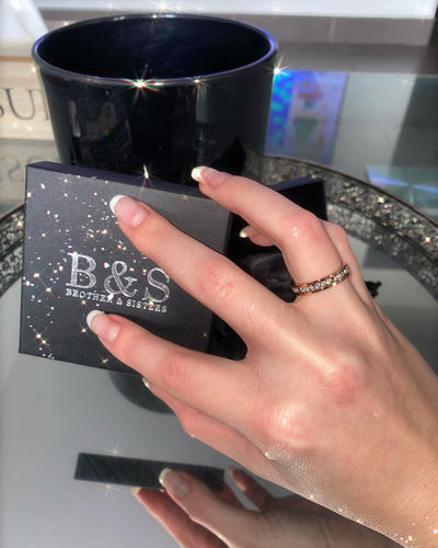 Customer photo review of Engagement Ring with Zircons