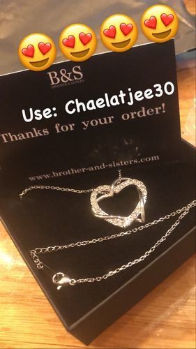 Customer photo review of Hearts with Austrian Crystals