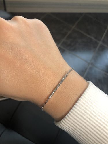 Customer photo review of Crystal Bar Bracelet