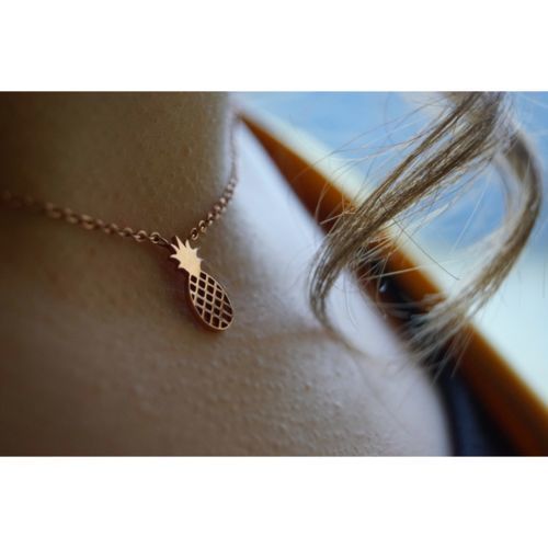 Customer photo review of Little Pineapple Necklace