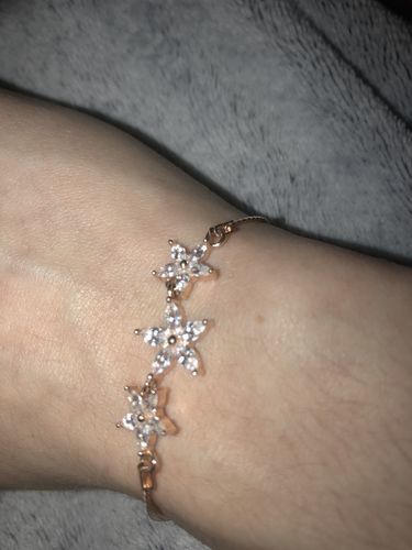 Customer photo review of Austrian Crystals Flowers Bracelet