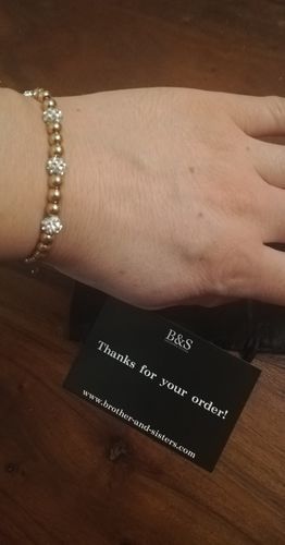 Customer photo review of Little Beads with Crystals Bracelet