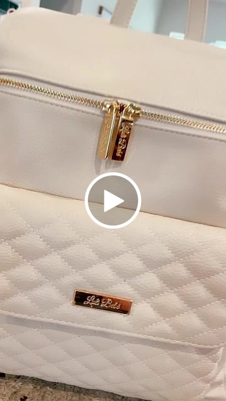 Customer video review of Monaco Diaper Bag | Pearl White