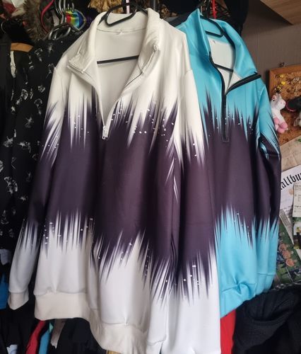 Customer photo review of Gradientowa bluza z golfem zapinana na zamek
