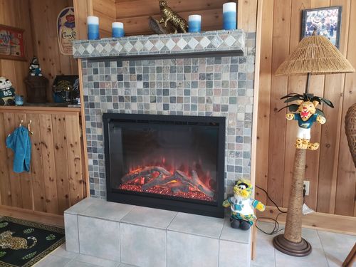 Customer photo review of Modern Flames Redstone 36" Built In Electric Firebox Insert