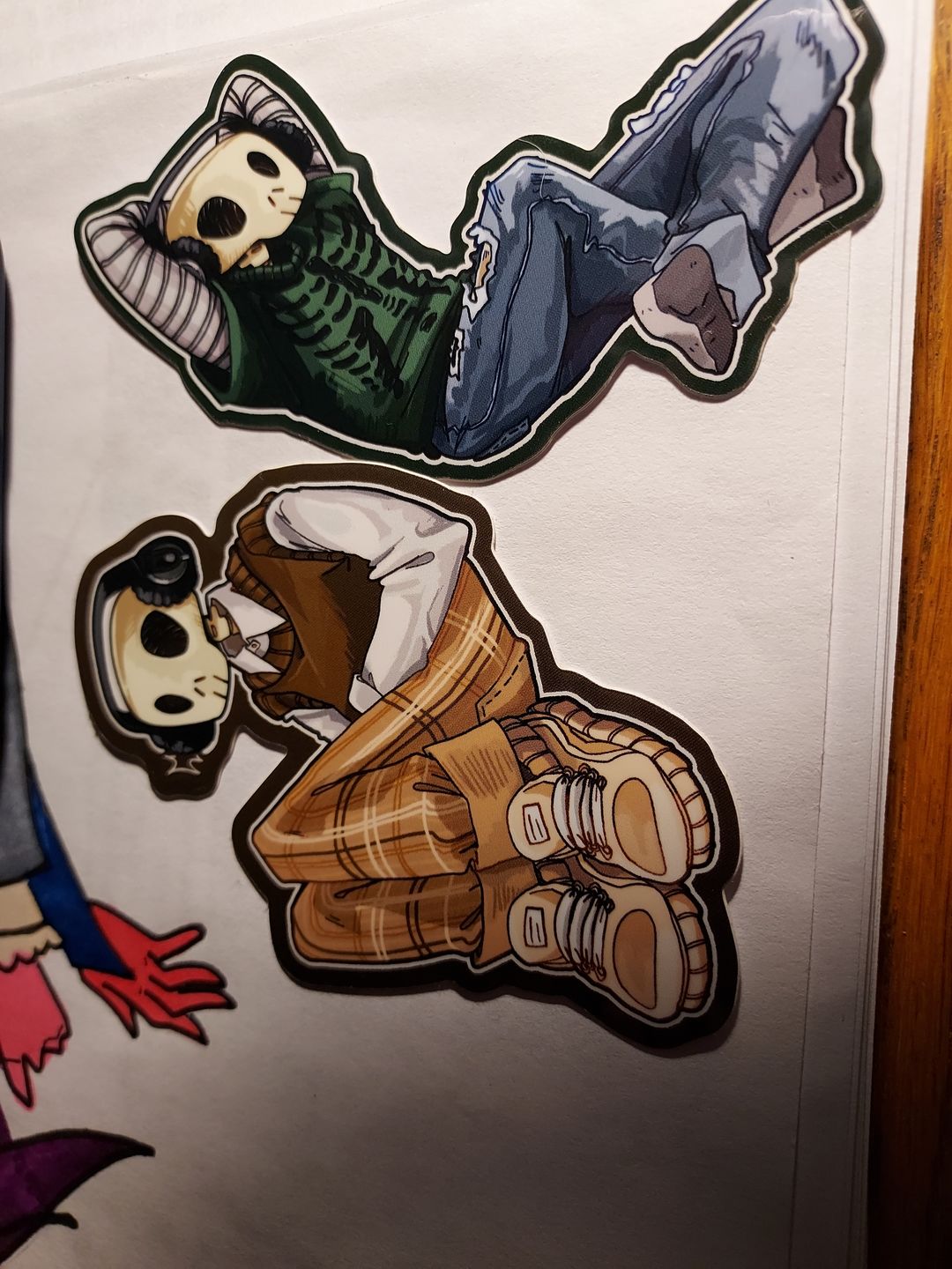 Customer photo review of Aesthetic Skeleton Stickers