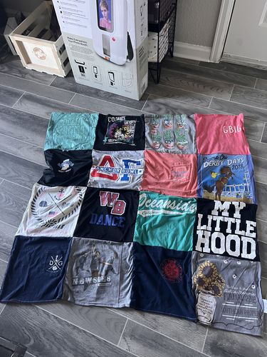 T-shirt quilt featuring auburn university sports by Sarah from CO