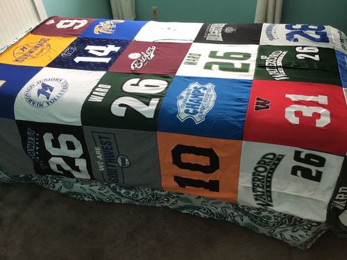 Customer photo review of Classic T-Shirt Blanket