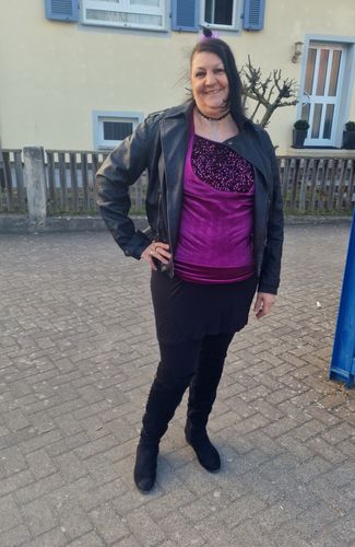 Customer photo review of Langärmliges Damenhemd mit Pailletten