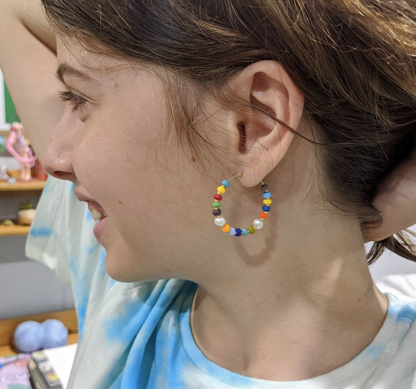 Customer photo review of Daliah Earrings