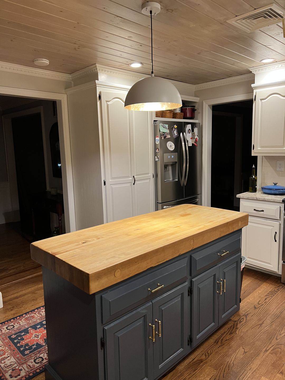 Customer photo review of Oversized Metal Dome Pendant Light