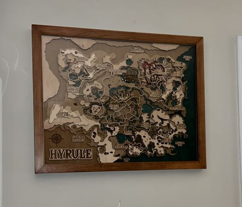 Customer photo review of THE HYRULE 3D MAP