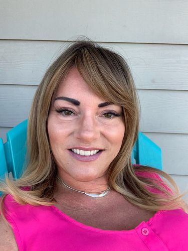 Customer photo review of Brown Hair with Blonde Highlights Women Hair Toppers for Volume #4/27/4
