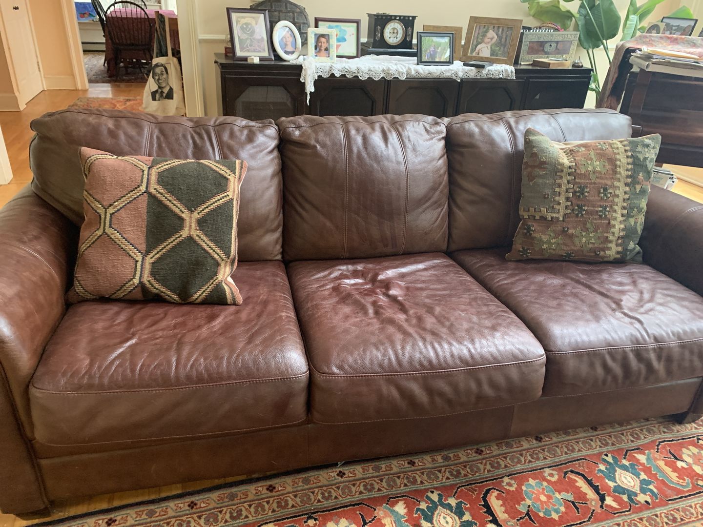 Customer photo review of Clyde’s Leather Recoloring Balm