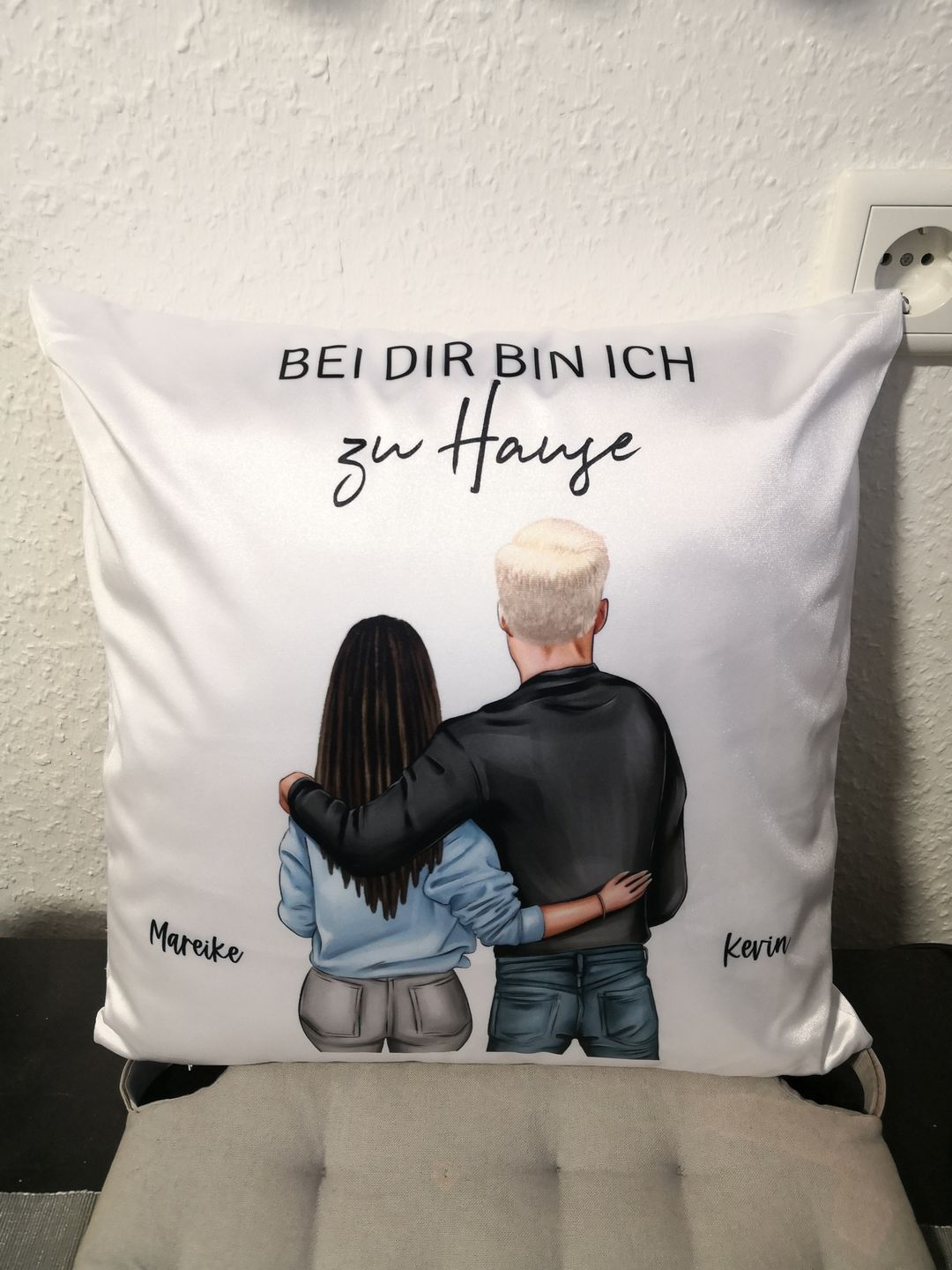 Customer photo review of Pärchen - Personalisiertes Kissen