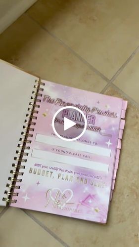 Customer video review of Pre-Order The Gold Financially Flawless Planner / Estimated Ship Date March 1st - March 15th