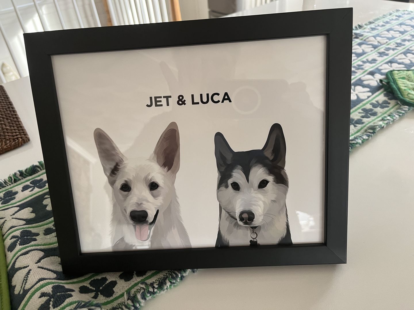 Customer photo review of Custom Pet Portrait (Framed)