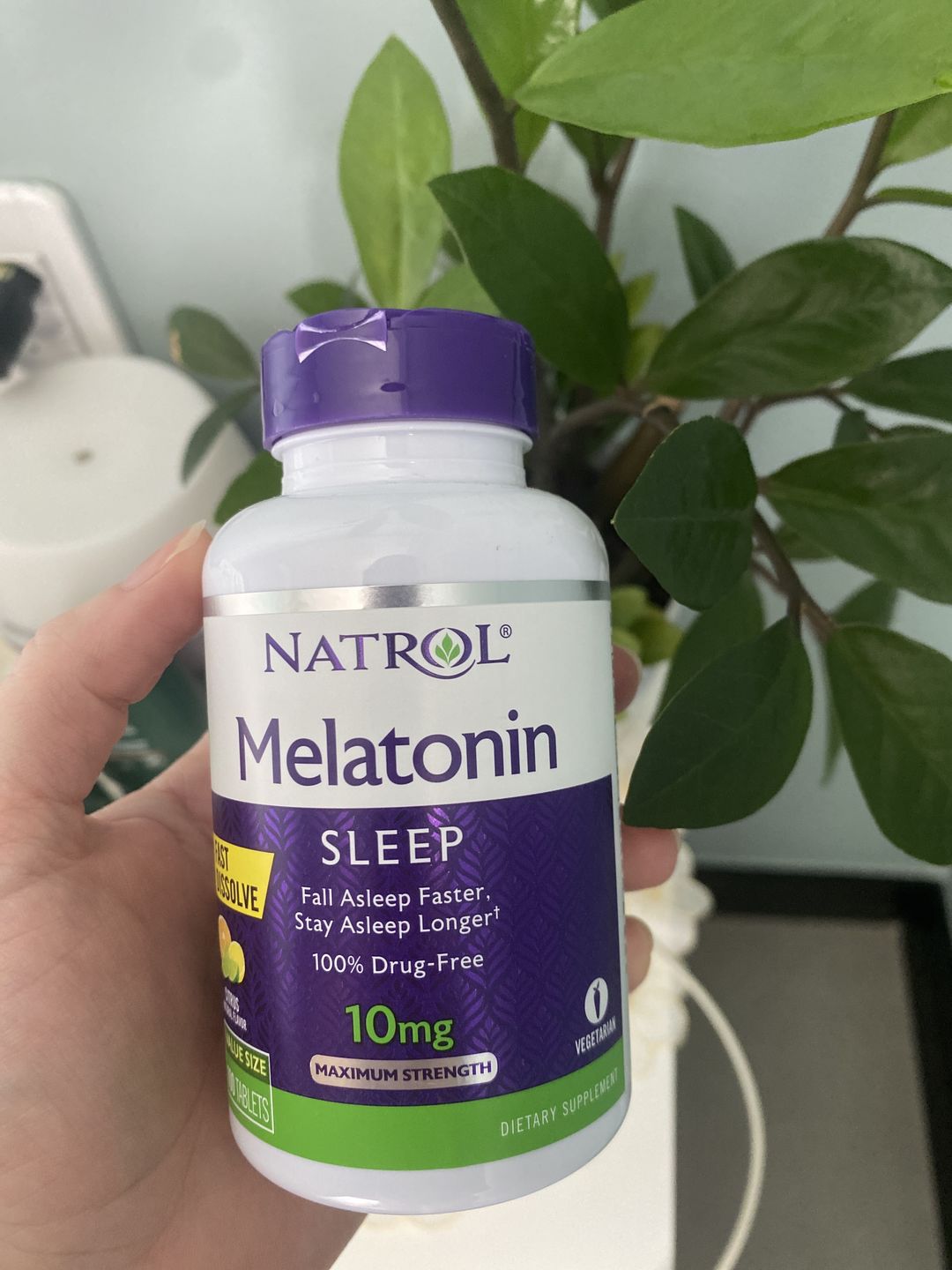 Customer photo review of Natrol Melatonina 10mg Rápida Dissolução Citrus Punch 100 Tablets