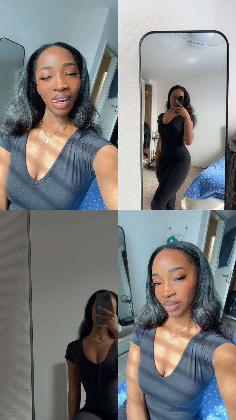 Customer photo review of Raw Tape-In Hair Extensions (1 Pack/100G)