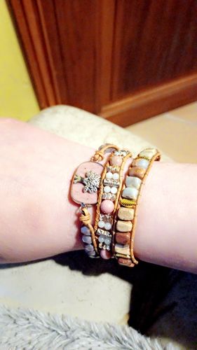 Customer photo review of BRACELET ARBRE DE VIE EN RHODOCHROSITE