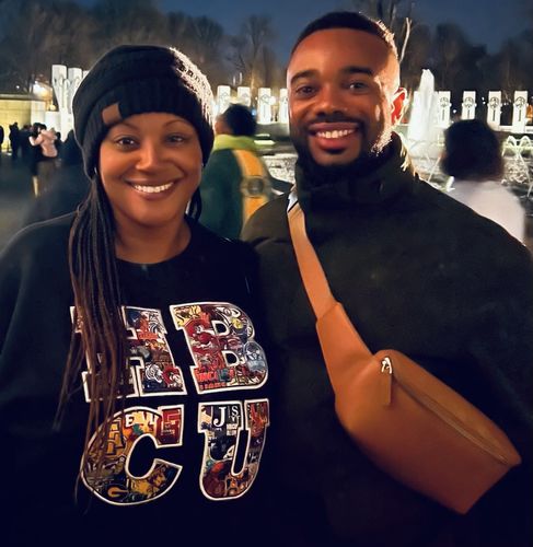 Customer photo review of Culture Embroidered Crewneck