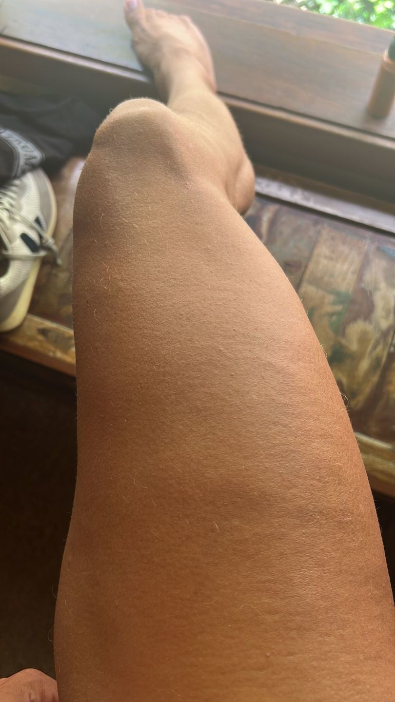 Customer photo review of SHIMMER BODY OIL