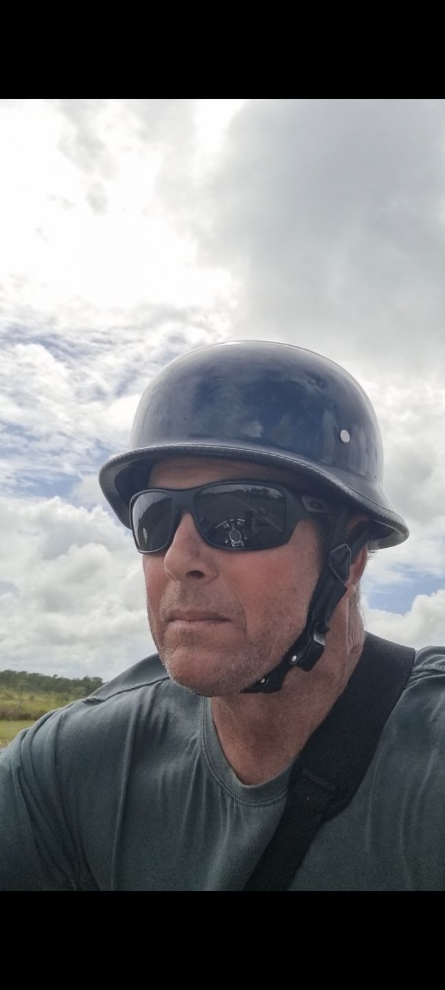 Customer photo review of Mayan Style Half Helmet - Matte Black