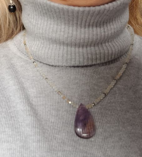 Customer photo review of COLLIER  CITRINE/AMETRINE POSITIVE ATTITUDE