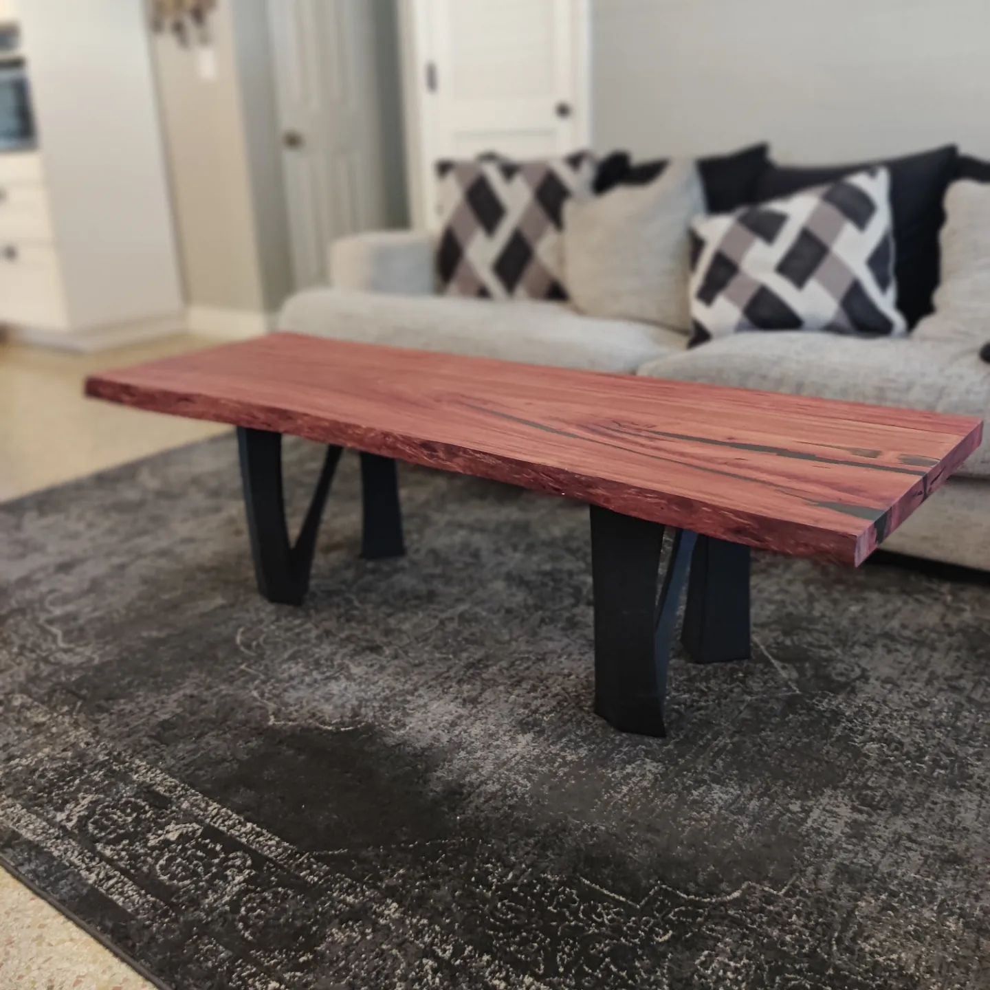 Customer photo review of Metal Bench Legs - 104 Norah - W13W, H16 inch - Set of 2 pcs - Flowyline