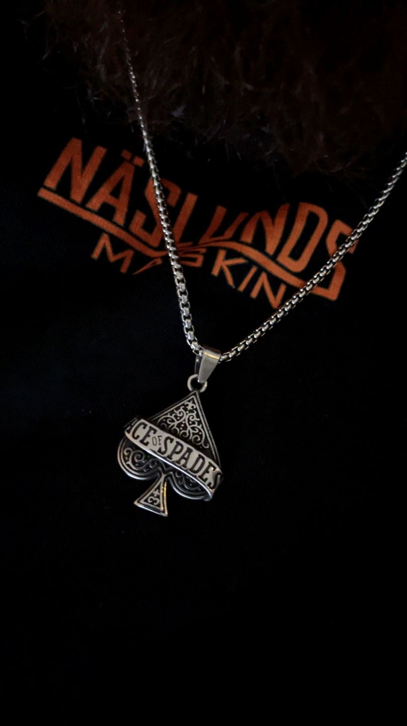 Customer photo review of ACE OF SPADES. - NECKLACE