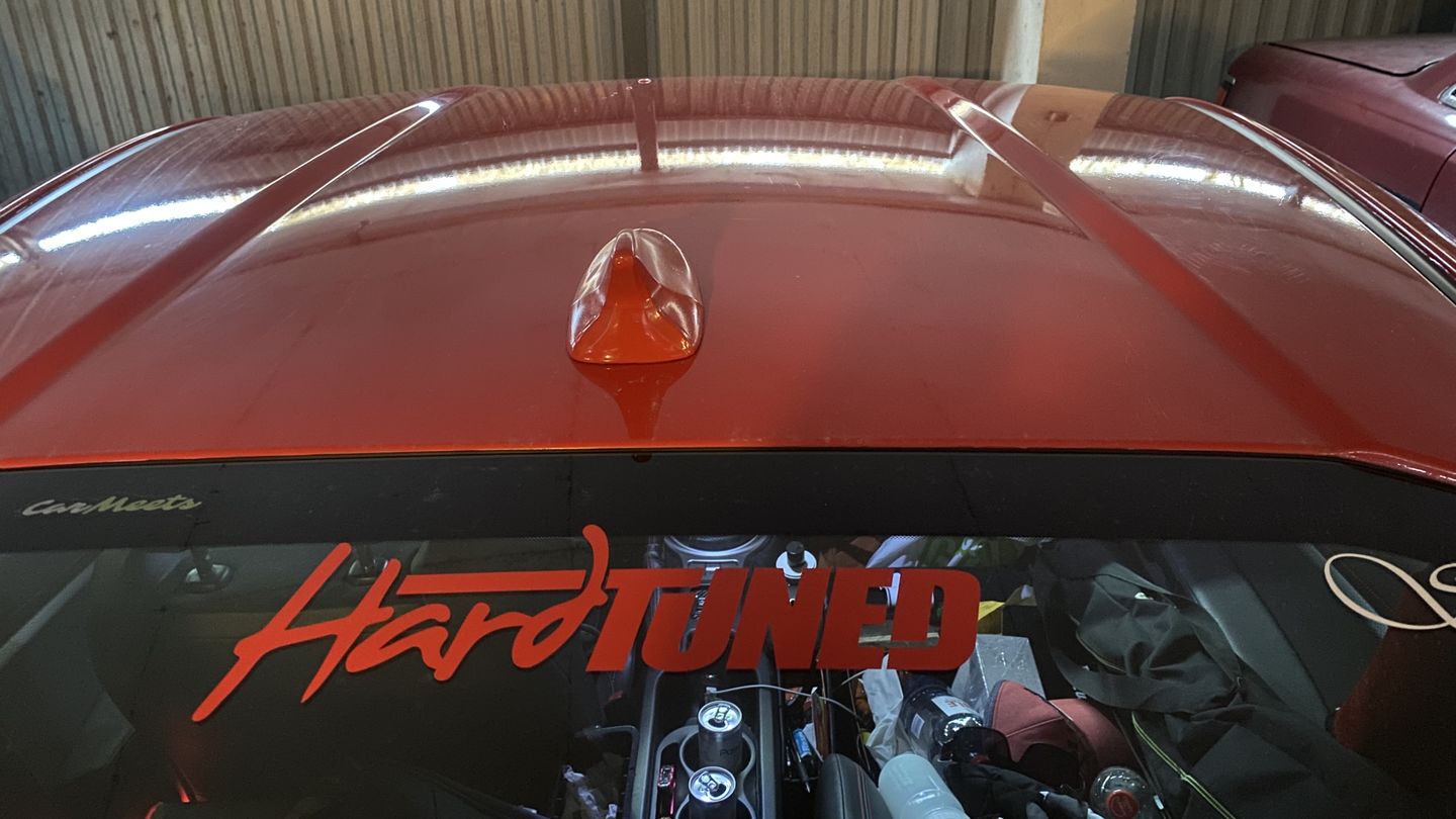 Customer photo review of Hardtuned Classic Vinyl Sticker