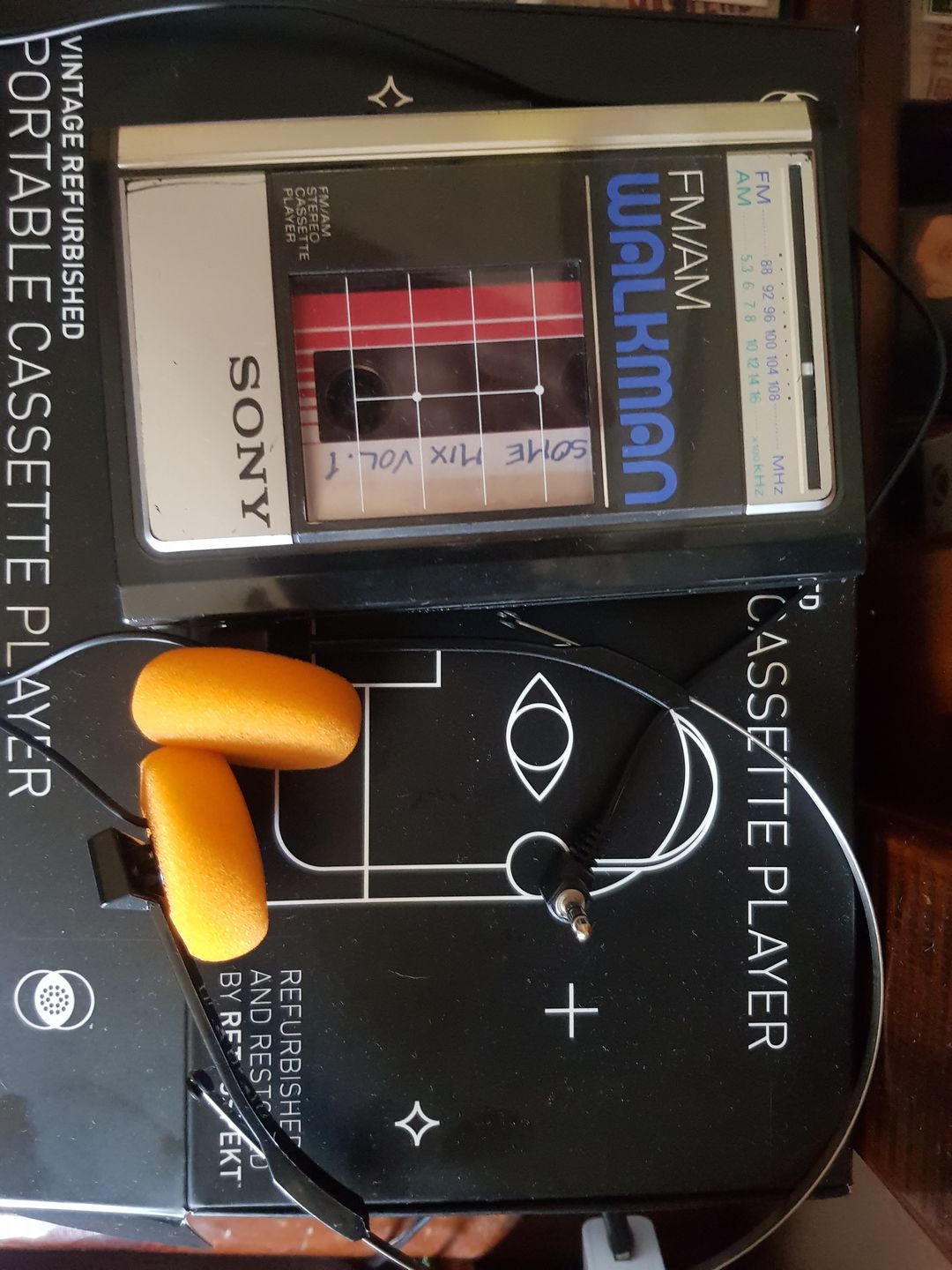 Customer photo review of Sony Walkman WM-F31/F41 AM/FM Portable Cassette Player